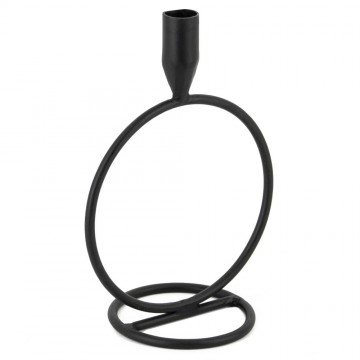 Kaarsenstandaard metaal zwart