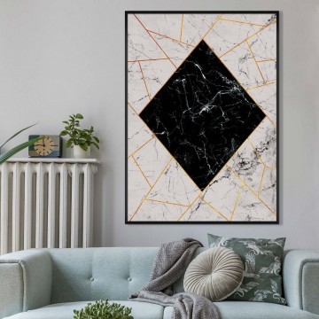 Poster marmeren diamant 61x91