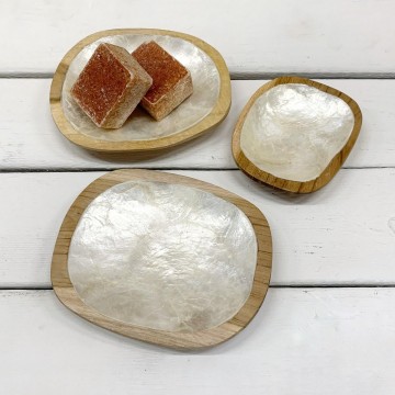 Schaaltje capiz s wit